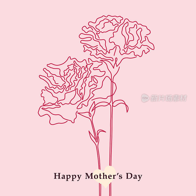 Happy Mother’s Day Line Graphic